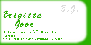 brigitta goor business card